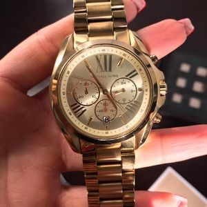 Micheal Kors oversized Bradshaw watch Gold
